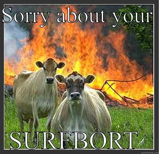 Jenn poo - SORRY ABOUT YOUR  SURFBORT  Evil cows