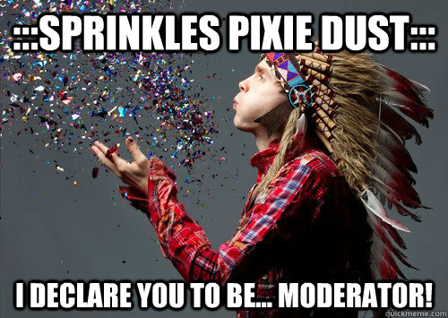 :::sprinkles pixie dust::: i declare you to be... moderator! - :::sprinkles pixie dust::: i declare you to be... moderator!  Jonsi Blow