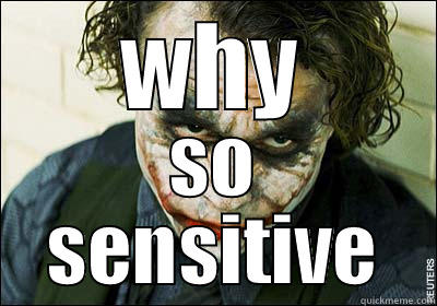 WHY SO SENSITIVE Misc