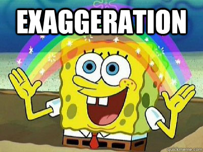 exaggeration  - exaggeration   Imagination SpongeBob