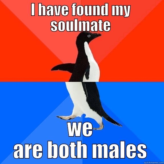 I HAVE FOUND MY SOULMATE WE ARE BOTH MALES Socially Awesome Awkward Penguin