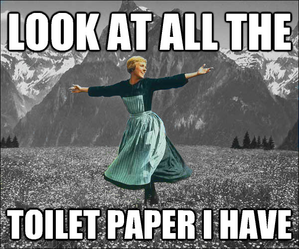Look at all the Toilet paper I have - Look at all the Toilet paper I have  Nihilist Sound of Music