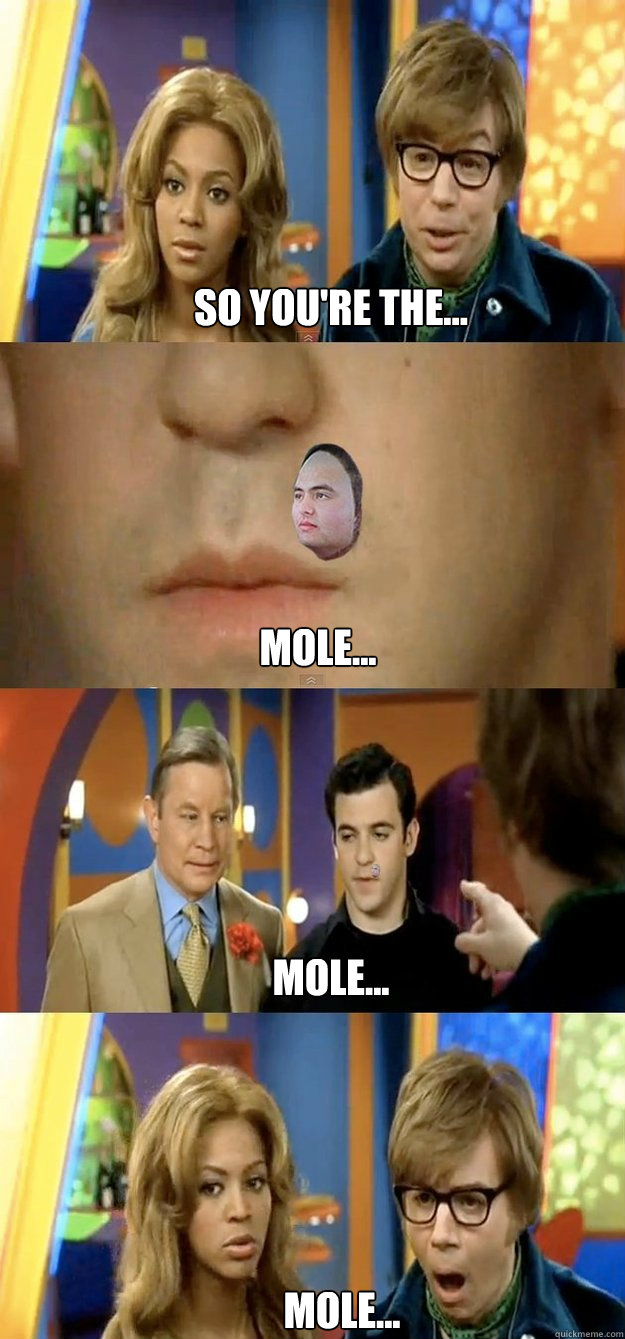 So you're the... mole... mole... mole... - So you're the... mole... mole... mole...  Misc