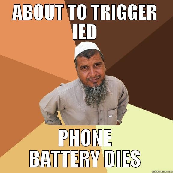 ABOUT TO TRIGGER IED PHONE BATTERY DIES Ordinary Muslim Man