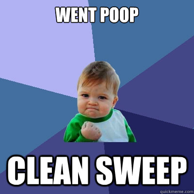 went poop clean sweep - went poop clean sweep  Success Kid