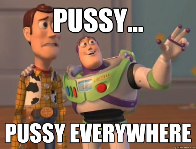 Pussy... Pussy everywhere  Buzz Lightyear