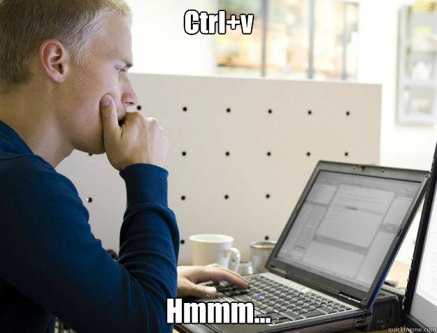 Ctrl+v Hmmm...   Programmer