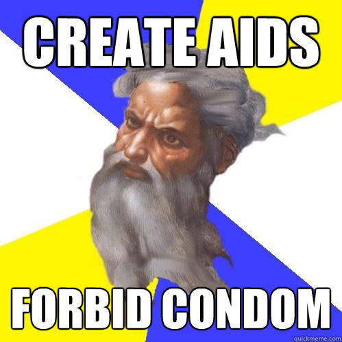 Create AIDS Forbid condom  