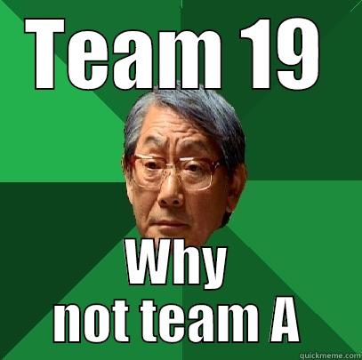 TEAM 19 WHY NOT TEAM A High Expectations Asian Father