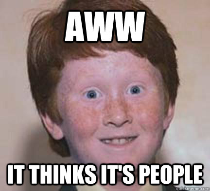 Aww It thinks it's people - Aww It thinks it's people  Over Confident Ginger