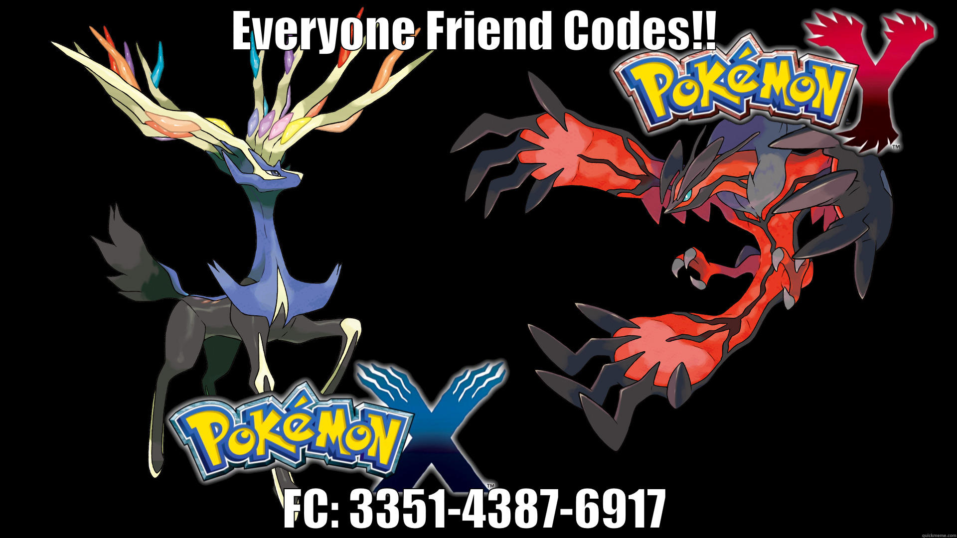 FRIEND CODES - EVERYONE FRIEND CODES!! FC: 3351-4387-6917 Misc