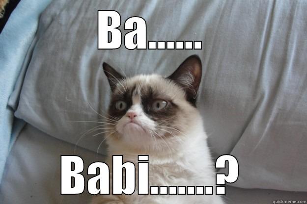 BA...... BABI.......? Grumpy Cat