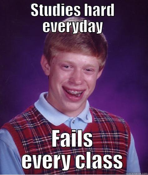 Final Grade - STUDIES HARD EVERYDAY FAILS EVERY CLASS Bad Luck Brian