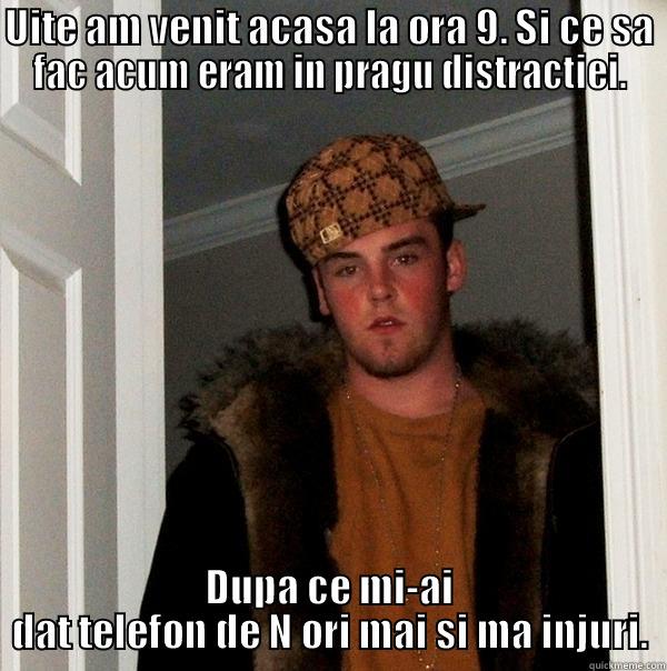 UITE AM VENIT ACASA LA ORA 9. SI CE SA FAC ACUM ERAM IN PRAGU DISTRACTIEI. DUPA CE MI-AI DAT TELEFON DE N ORI MAI SI MA INJURI. Scumbag Steve