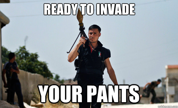 ready to invade your pants   Ridiculously Photogenic Syrian Soldier