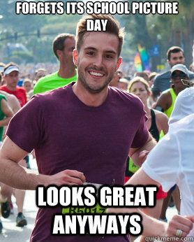 forgets its school picture day looks great anyways  Ridiculously photogenic guy