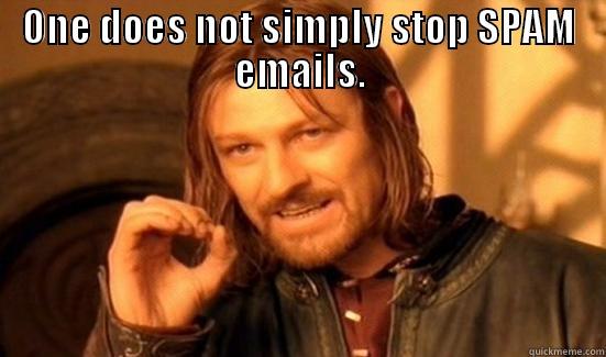 ONE DOES NOT SIMPLY STOP SPAM EMAILS.  Boromir