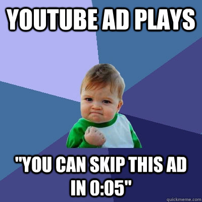 YouTube ad plays 