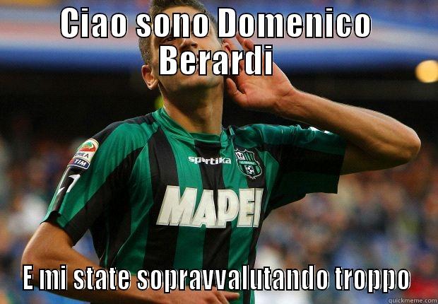 CIAO SONO DOMENICO BERARDI E MI STATE SOPRAVVALUTANDO TROPPO Misc