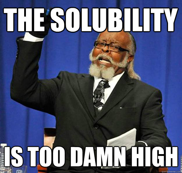 The Solubility Is too damn high - The Solubility Is too damn high  Jimmy McMillan