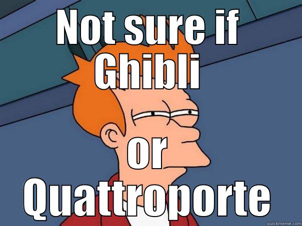 NOT SURE IF GHIBLI OR QUATTROPORTE Futurama Fry