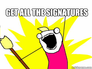 Get all the signatures   All The Things