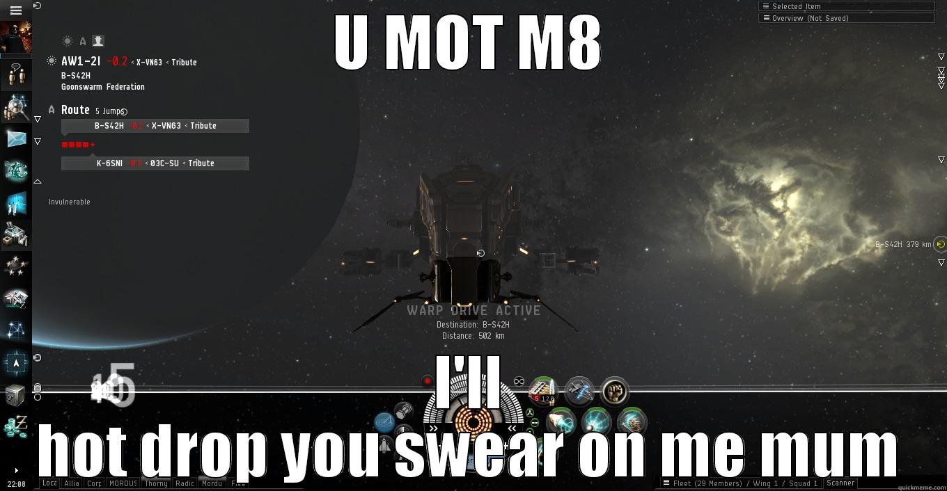 U MOT M8 I'LL HOT DROP YOU SWEAR ON ME MUM Misc