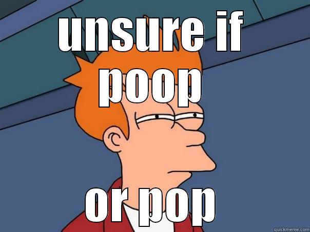 UNSURE IF POOP OR POP Futurama Fry