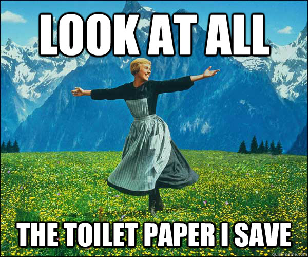 Look at all The toilet paper i save - Look at all The toilet paper i save  Sound of Music