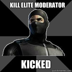 kill elite moderator kicked  Combat Arms Noob