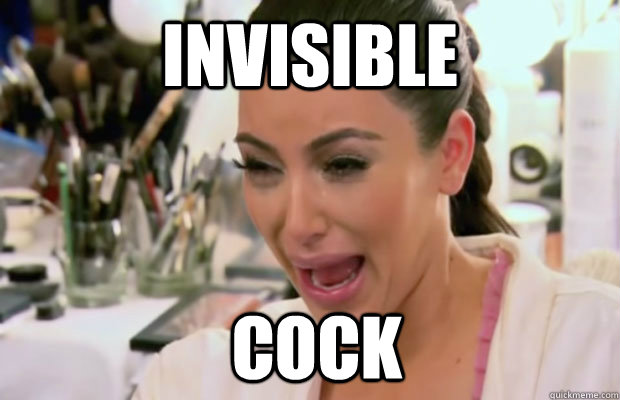 invisible  cock  - invisible  cock   Crying Kim Kardashian