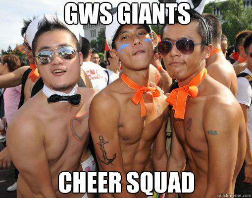 GWS Giants Cheer squad  GWS giants