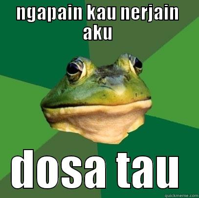 katak panter - NGAPAIN KAU NERJAIN AKU DOSA TAU Foul Bachelor Frog