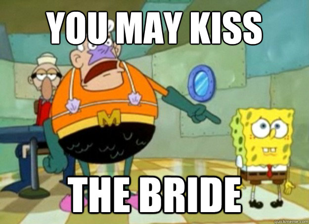 You may kiss the bride  - You may kiss the bride   You may kiss the bride