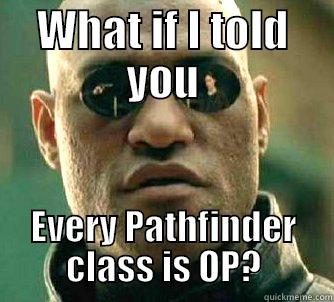 WHAT IF I TOLD YOU EVERY PATHFINDER CLASS IS OP? Matrix Morpheus