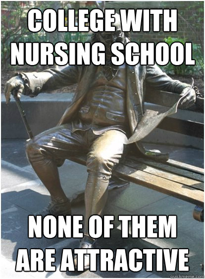 College with Nursing School None of them are attractive - College with Nursing School None of them are attractive  Tough Penn Life