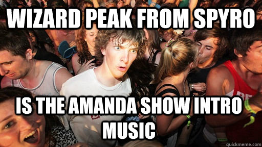 Wizard Peak from Spyro is the Amanda Show intro music - Wizard Peak from Spyro is the Amanda Show intro music  Sudden Clarity Clarence