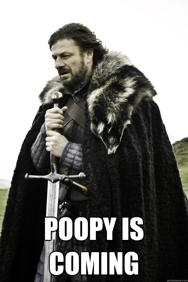  Poopy Is coming  Winter is coming