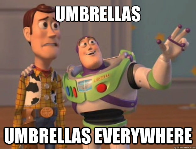 Umbrellas umbrellas everywhere  Toy Story