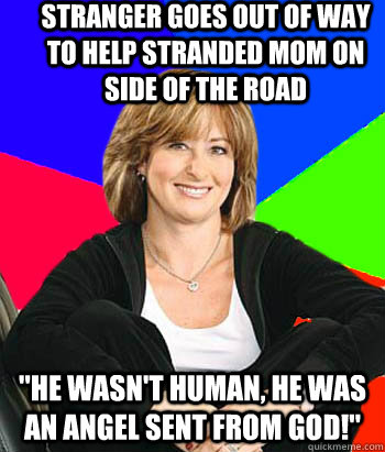 Stranger goes out of way to help stranded mom on side of the road 