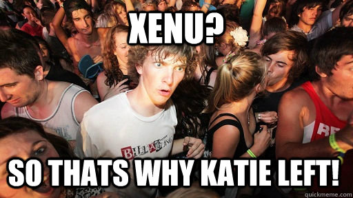 Xenu? So thats why Katie left!  Sudden Clarity Clarence