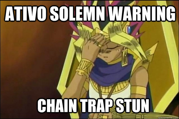 Ativo Solemn Warning Chain Trap Stun  Yugioh Meme