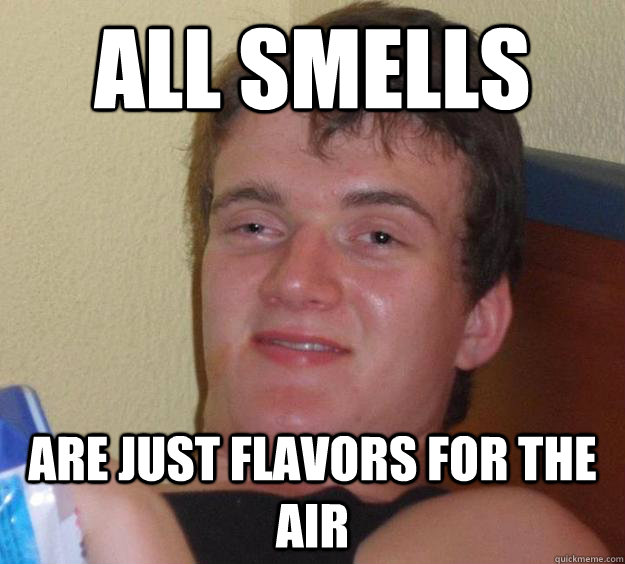 all smells are just flavors for the air  10 Guy