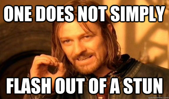 One does not simply flash out of a stun  League of Legends