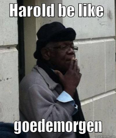    HAROLD BE LIKE        GOEDEMORGEN   Misc