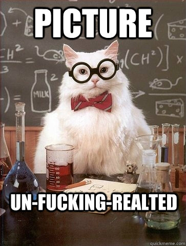 PICTURE  UN-FUCKING-REALTED  Chemistry Cat