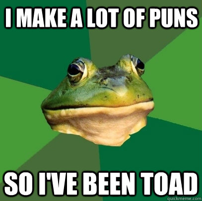 I Make A lot of puns So I've Been Toad - I Make A lot of puns So I've Been Toad  Foul Bachelor Frog