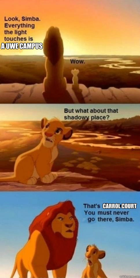 a UWE campus Texas State  Carrol Court  Everything the Light Touches