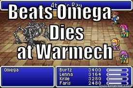   BEATS OMEGA             DIES AT WARMECH                 Misc