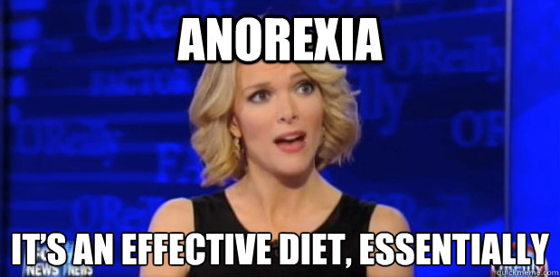 Anorexia It’s an effective diet, Essentially - Anorexia It’s an effective diet, Essentially  Megyn Kelly